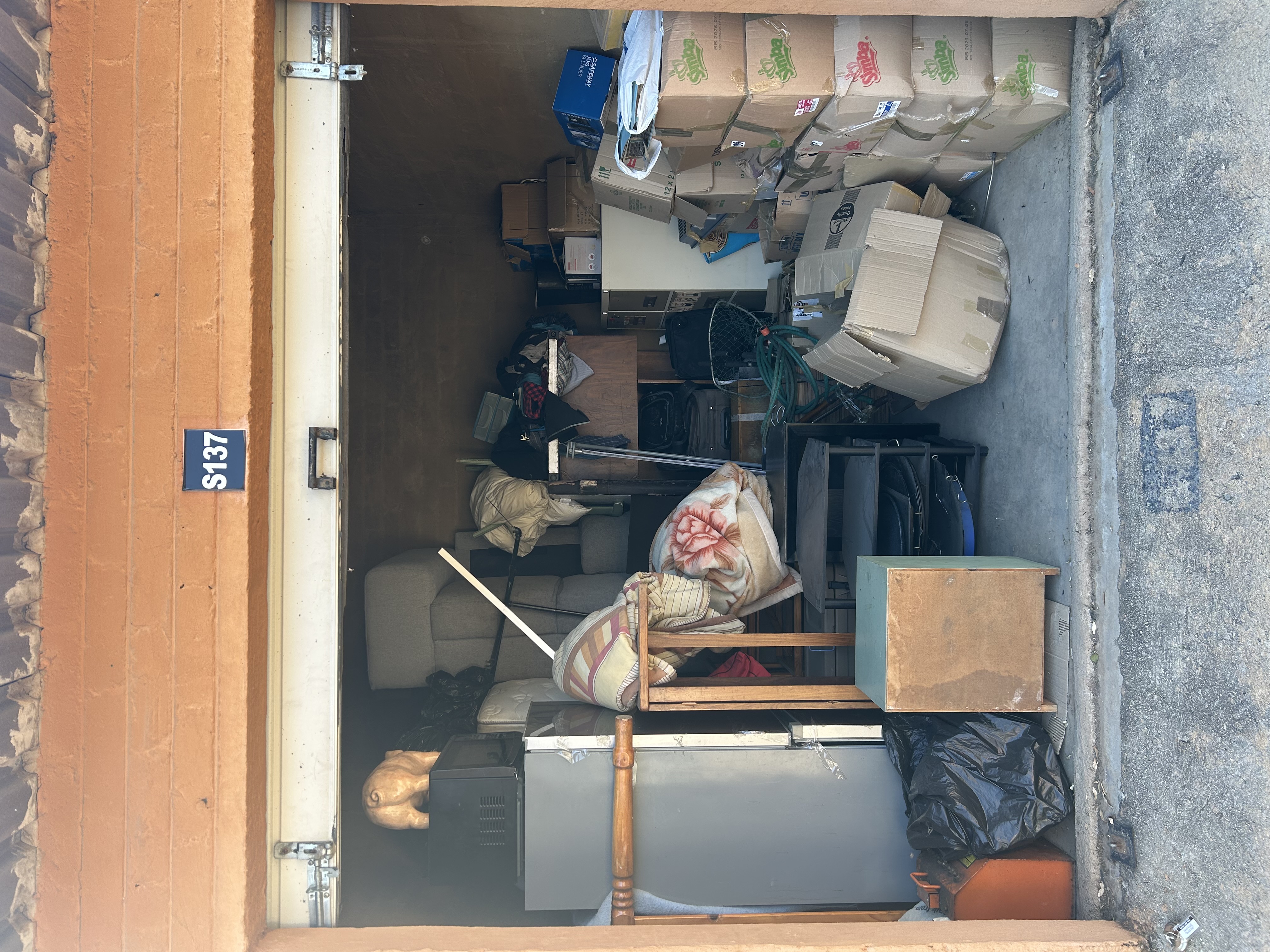 Wide shot from door